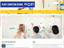 Tablet Screenshot of olneychristianschool.org